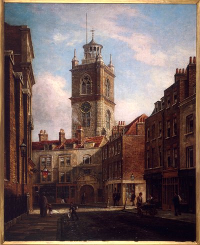 Fore Street i St Giles bez Cripplegate autorstwa Walter Riddle
