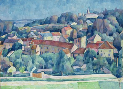 Wioska i zamek Hardricourt autorstwa Walter Rosam