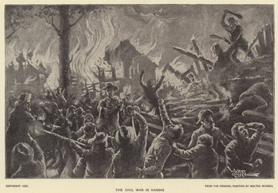 Wojna domowa w Kansas (lito) autorstwa Walter Russell