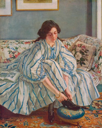 Wiązanie buta, ok. 1900 r. autorstwa Walter Russell