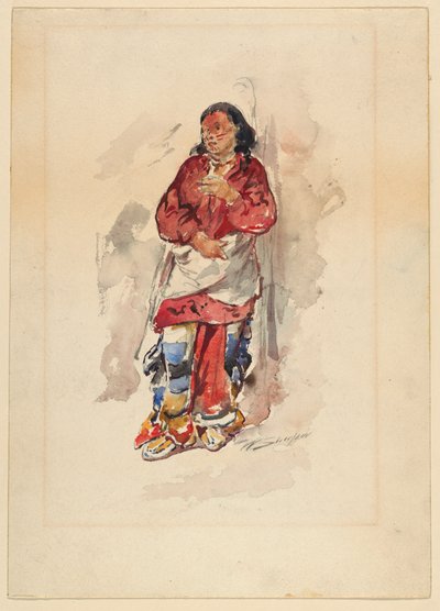 Czejenna młodzież autorstwa Walter Shirlaw