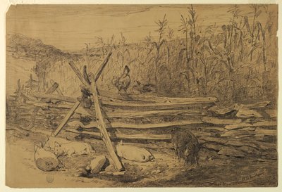 Scena Farm autorstwa Walter Shirlaw