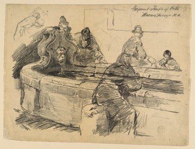 Fragment świątyni Westy autorstwa Walter Shirlaw