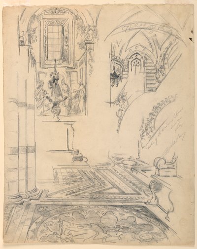 Nuty chóru Duomo, Siena, Włochy autorstwa Walter Shirlaw