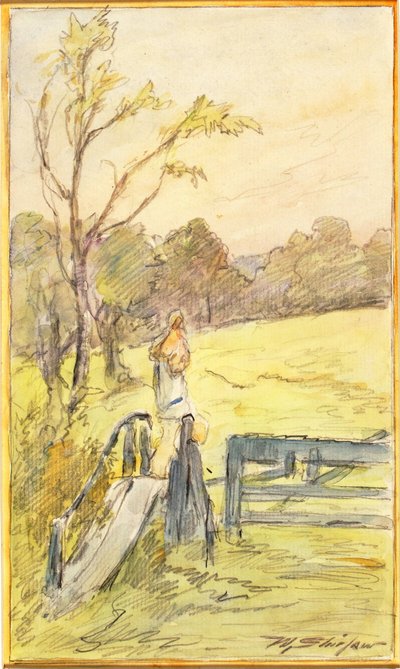 The Gate Slide autorstwa Walter Shirlaw