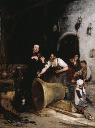 Tonowanie dzwonu, 1874. autorstwa Walter Shirlaw