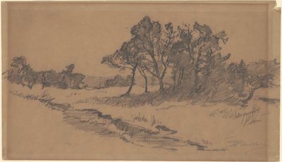 Drzewa na polu autorstwa Walter Shirlaw