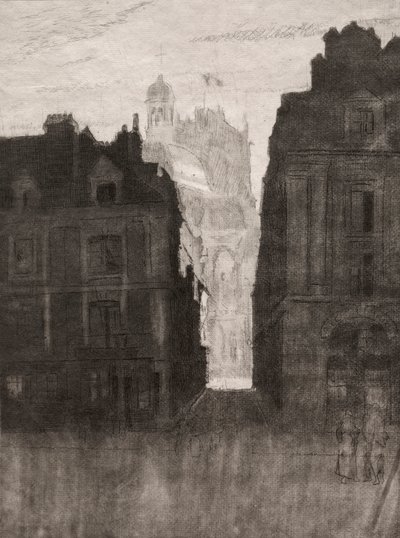 Dieppe, ulica Notre Dame autorstwa Walter Sickert