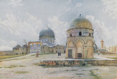 Poranek w Jerozolimie: Meczet Omara po zacienionej stronie autorstwa Walter Spencer Stanhope Tyrwhitt