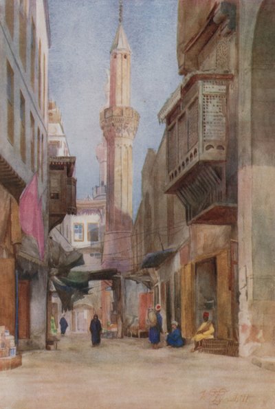 Sharia-el-Azhar, Kair autorstwa Walter Spencer Stanhope Tyrwhitt