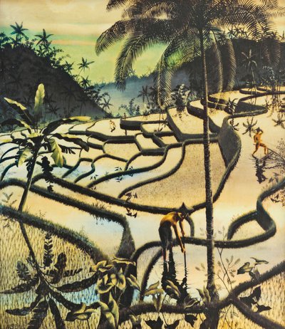 Krajobraz Preangera autorstwa Walter Spies