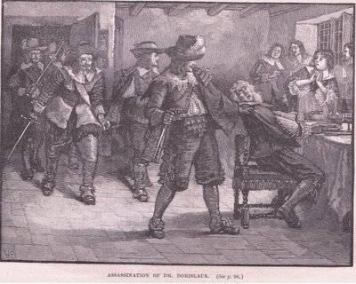 Zabójstwo dr Dorislausa AD 1649 autorstwa Walter Stanley Paget