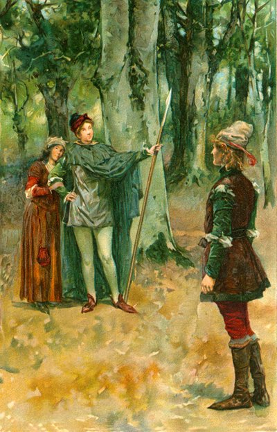 Ganimed: „Będę udawał Rosalind, a ty udajesz, że się do mnie zaleca” autorstwa Walter Stanley Paget