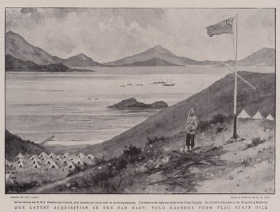 Nasze ostatnie nabycie na Dalekim Wschodzie, Tolo Harbour od Flag Staff Hill autorstwa Walter Stanley Paget