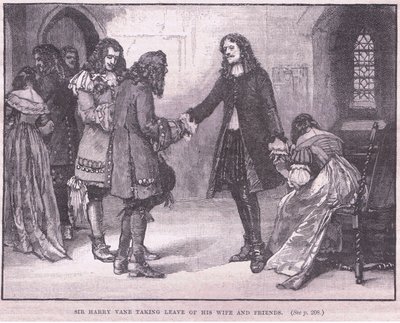 Sir Henry Vane żegna się z żoną i przyjaciółmi autorstwa Walter Stanley Paget