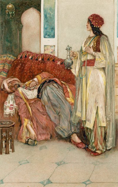 Arabian Nights: Historia Aladyna autorstwa Walter Stanley Paget