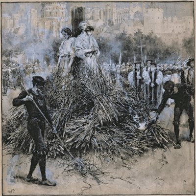 Męczeństwo Roberta Testwooda (akwarela na papierze) autorstwa Walter Stanley Paget