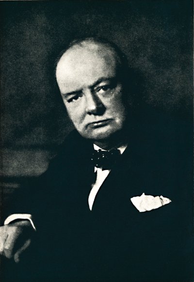 Rt. Kochanie. Winston S. Churchill, PC, CH, F.R.S., MP, 1941, 1945. autorstwa Walter Stoneman