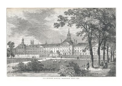 Stary Szpital Bethlem. Wrzosowiska Około 1750, 1878 autorstwa Walter Thornbury