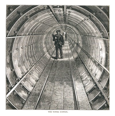 Tunel w Wieży, 1878 autorstwa Walter Thornbury