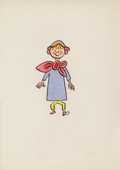 Figurki z książek dla dzieci: Tom Thumb (kolorowa litografia) autorstwa Walter Trier