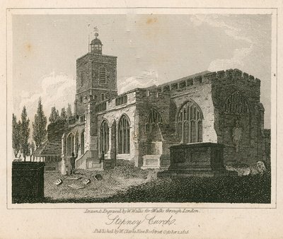 Kościół Stepney, Londyn autorstwa Walter Wallis