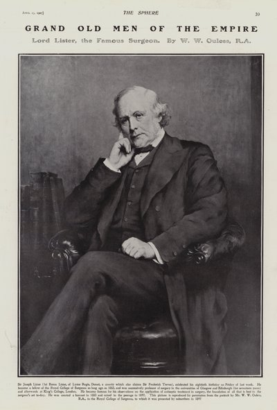 Józef Lister autorstwa Walter William (after) Ouless