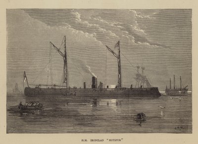 HM Ironclad Hotspur autorstwa Walter William May