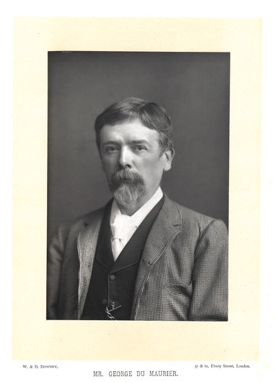 George Du Maurier, brytyjski pisarz i artysta, ok. 1895. autorstwa WandD Downey