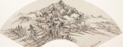 Krajobraz, datowany na 1788 rok. autorstwa Wang Chen