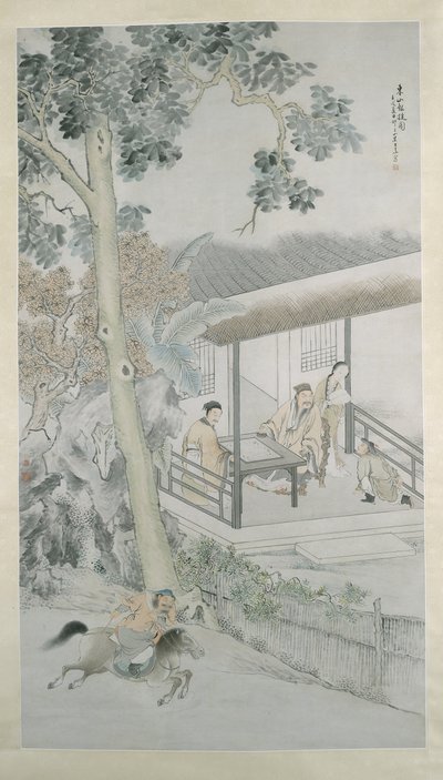 Przeniesienie Orędzia Zwycięstwa do Dongshan z 1862 roku. autorstwa Wang Su