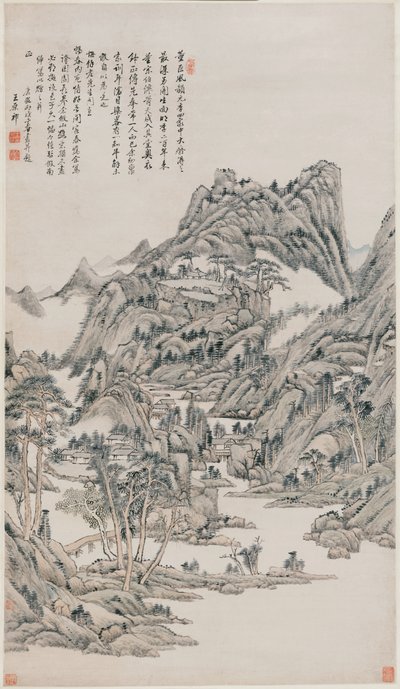 Krajobraz autorstwa Wang Yuanqi