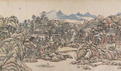 Willa Wangchuan z 1711 roku. autorstwa Wang Yuanqi