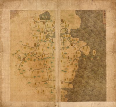 mapa ryb tamy autorstwa Warner Langdon