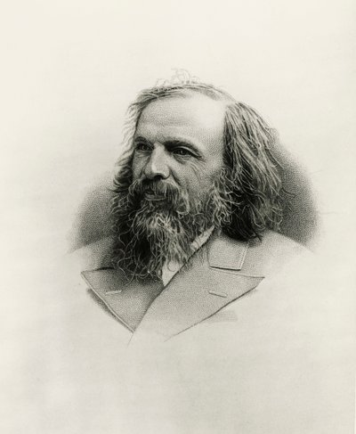 Portret Dmitrija Iwanowicza Mendelejewa (Tobolsk autorstwa Warwick (after) Brookes