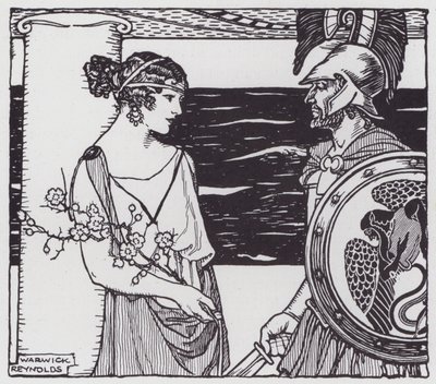 Helen of Troy, projekt plakatu z serii Korowód piękna na mydło Gruszki (lit) autorstwa Warwick (after) Reynolds