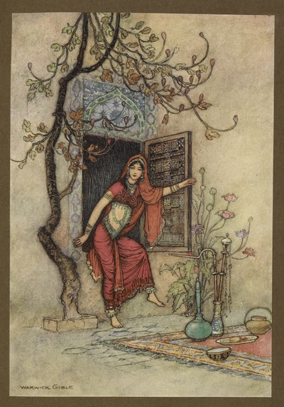 Płyta 7: „Dziewczyna z muru-Amirah”.Opowieści ludowe z Bengalu... Z 32 kolorowymi ilustracjami Warwicka Goble (Edition de luxe) autorstwa Warwick Goble
