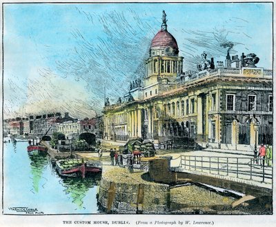 Urząd Celny, Dublin, Irlandia, c1890. autorstwa Warwick Goble