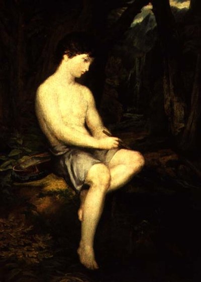 Owczarek włoski, ok. 1821-23 (olej na płótnie) autorstwa Washington Allston