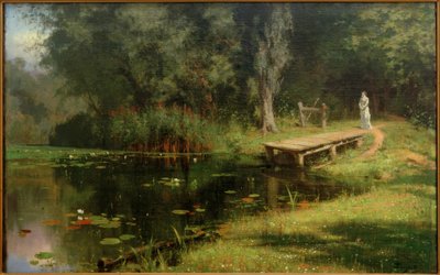 Zarośnięty staw autorstwa Vasilij Dmitrievich Polenov