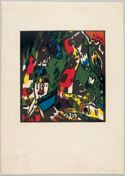 2 okazy: łucznik autorstwa Wassily Kandinsky