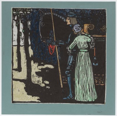 Pożegnanie (wersja rozszerzona) (druga wersja) autorstwa Wassily Kandinsky