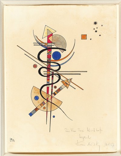 Akwarela dla pani Toni Kirchhoff autorstwa Wassily Kandinsky