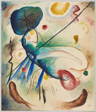 Akwarela z konturem autorstwa Wassily Kandinsky