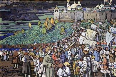 Przybycie Kupców autorstwa Wassily Kandinsky