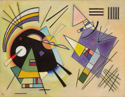 czarny i fioletowy; Czarny i fioletowy autorstwa Wassily Kandinsky