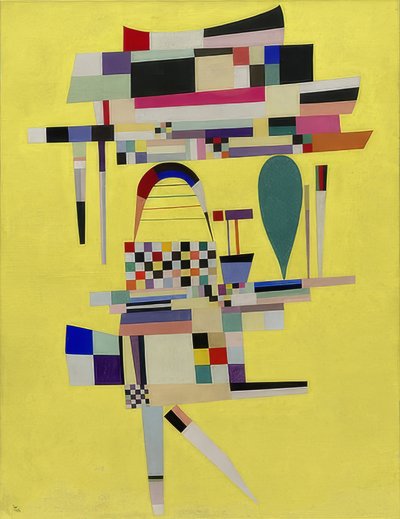 Żółty obraz (La Toile jaune). 1938 autorstwa Wassily Kandinsky