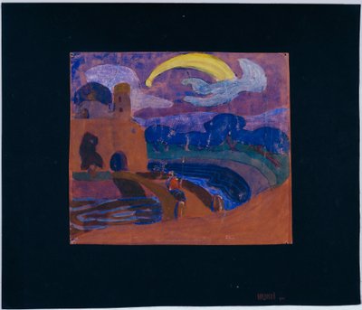Kometa (Nocny Jeździec?) autorstwa Wassily Kandinsky