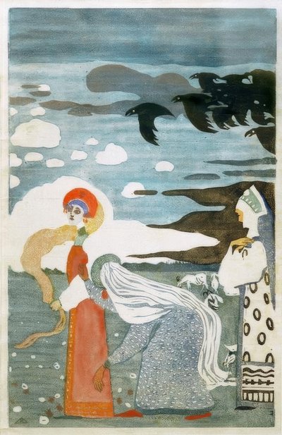 Kruki autorstwa Wassily Kandinsky