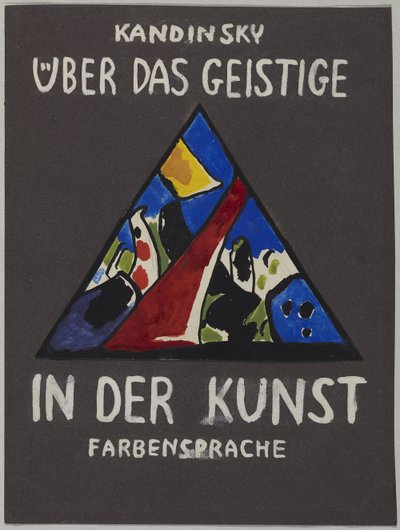 Projekt na okładkę „O duchowości w sztuce” autorstwa Wassily Kandinsky